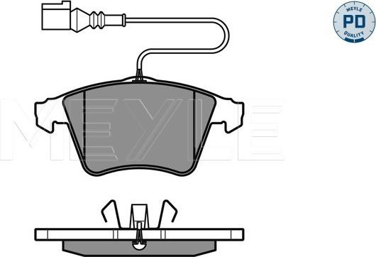 Meyle 025 237 4919/PD - Bremžu uzliku kompl., Disku bremzes www.autospares.lv