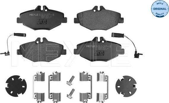 Meyle 025 237 4320/W - Bremžu uzliku kompl., Disku bremzes autospares.lv