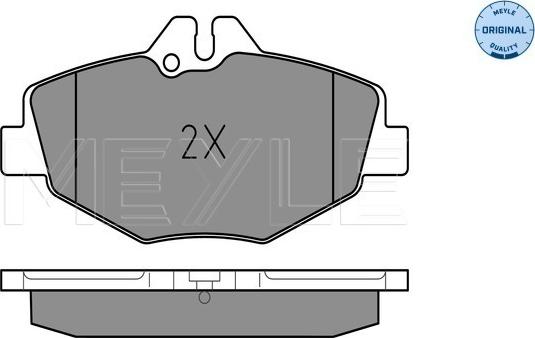 Meyle 025 237 4320 - Тормозные колодки, дисковые, комплект www.autospares.lv