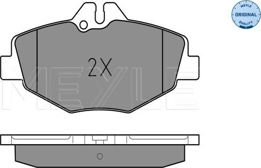 Meyle 025 237 4320 - Тормозные колодки, дисковые, комплект www.autospares.lv