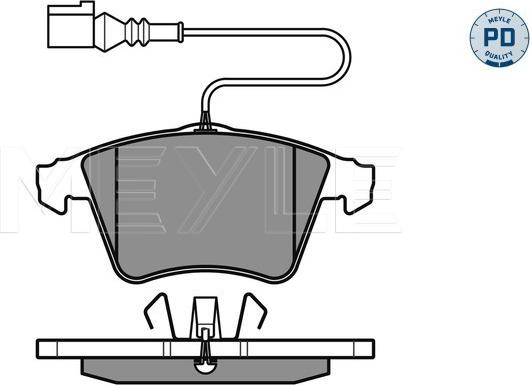 Meyle 025 237 4719/PD - Bremžu uzliku kompl., Disku bremzes autospares.lv