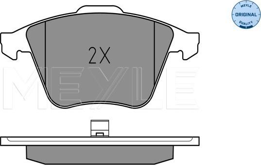 Meyle 025 237 6220/W - Тормозные колодки, дисковые, комплект www.autospares.lv