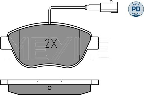 Meyle 025 237 0918/PD - Brake Pad Set, disc brake www.autospares.lv