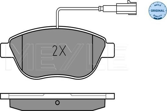 Meyle 025 237 0918/W - Brake Pad Set, disc brake www.autospares.lv