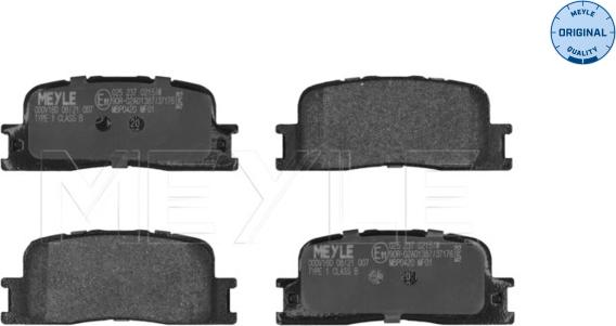 Meyle 025 237 0215/W - Brake Pad Set, disc brake www.autospares.lv