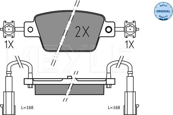 Meyle 025 237 1418 - Bremžu uzliku kompl., Disku bremzes autospares.lv