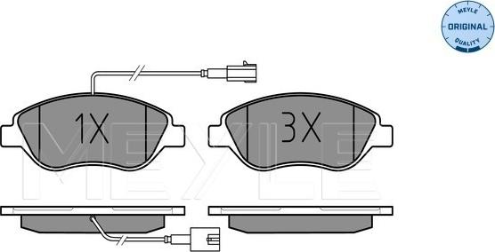 Meyle 025 237 1218/W - Bremžu uzliku kompl., Disku bremzes www.autospares.lv