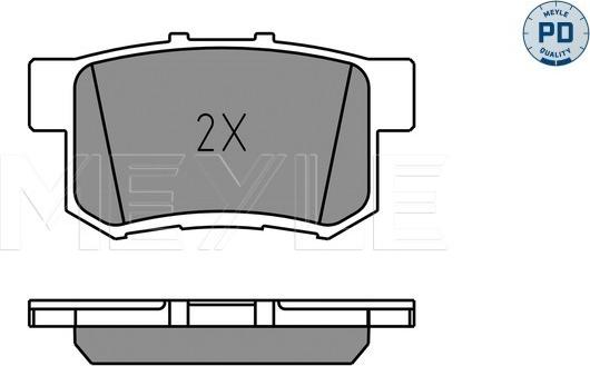 Meyle 025 237 3615/PD - Bremžu uzliku kompl., Disku bremzes www.autospares.lv