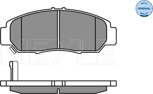 Meyle 025 237 2916/W - Brake Pad Set, disc brake www.autospares.lv