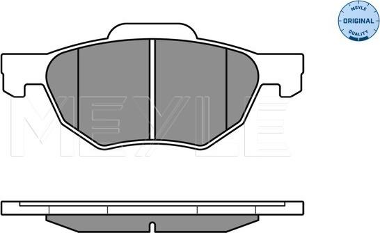 Meyle 025 237 2017/W - Brake Pad Set, disc brake www.autospares.lv