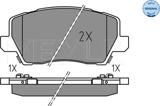 Meyle 025 229 0417 - Bremžu uzliku kompl., Disku bremzes autospares.lv