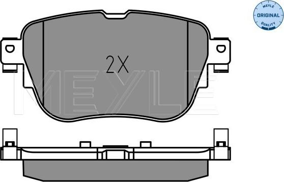 Meyle 025 224 3716 - Bremžu uzliku kompl., Disku bremzes www.autospares.lv