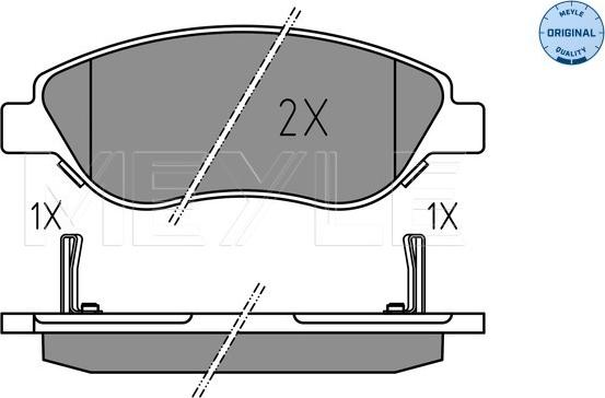 Meyle 025 224 7619 - Bremžu uzliku kompl., Disku bremzes www.autospares.lv