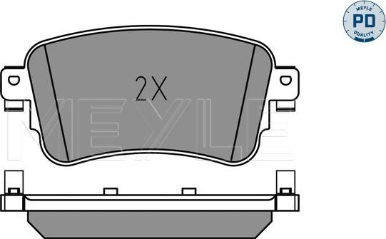 Meyle 025 225 8818/PD - Bremžu uzliku kompl., Disku bremzes www.autospares.lv