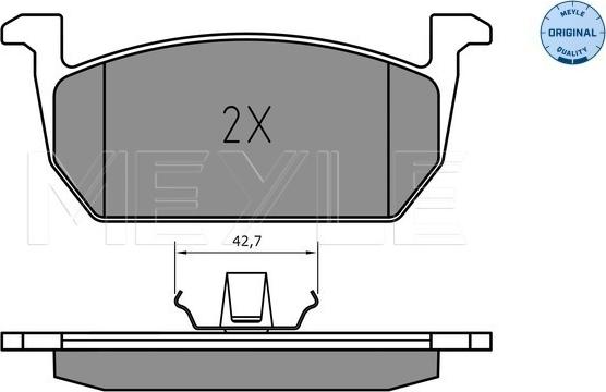 Meyle 025 226 3117 - Bremžu uzliku kompl., Disku bremzes www.autospares.lv