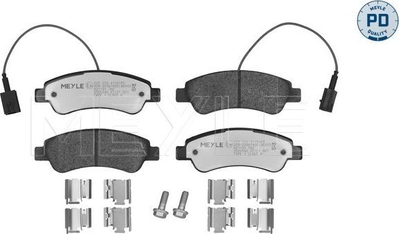 Meyle 025 220 4119/PD - Bremžu uzliku kompl., Disku bremzes autospares.lv