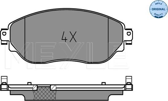 Meyle 025 220 8718 - Brake Pad Set, disc brake www.autospares.lv