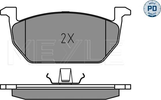 Meyle 025 220 3517/PD - Тормозные колодки, дисковые, комплект www.autospares.lv