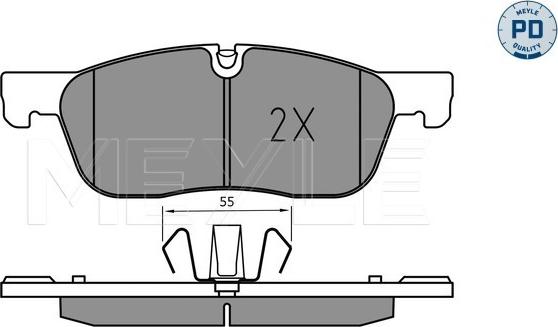 Meyle 025 221 4519/PD - Brake Pad Set, disc brake www.autospares.lv