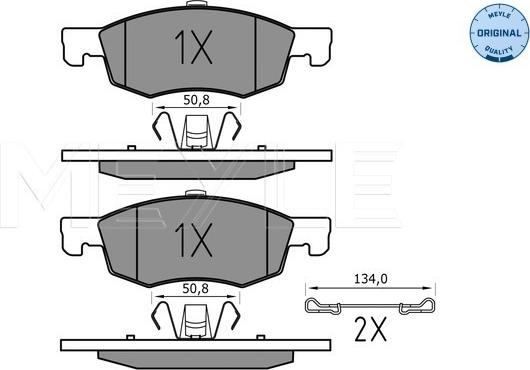 Meyle 025 221 4317 - Bremžu uzliku kompl., Disku bremzes www.autospares.lv