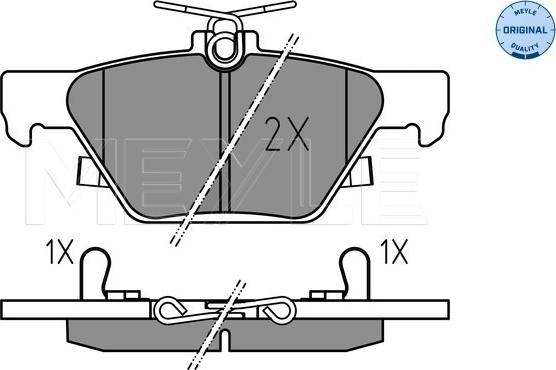 Meyle 025 221 5814 - Bremžu uzliku kompl., Disku bremzes www.autospares.lv