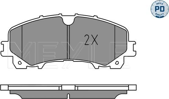 Meyle 025 221 1716/PD - Bremžu uzliku kompl., Disku bremzes www.autospares.lv