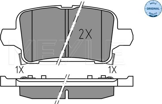 Meyle 025 221 2917 - Bremžu uzliku kompl., Disku bremzes autospares.lv