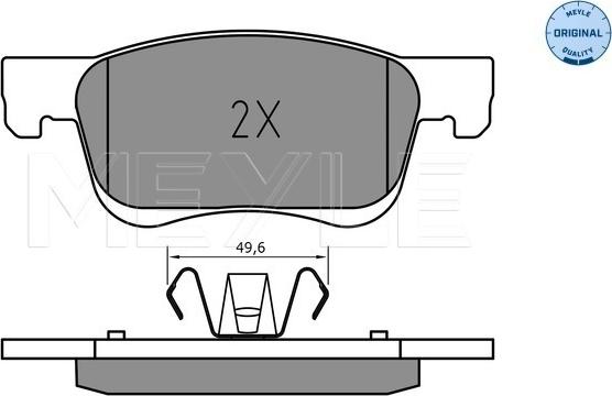 Meyle 025 221 2318 - Bremžu uzliku kompl., Disku bremzes www.autospares.lv