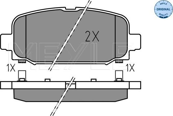 Meyle 025 228 4418 - Bremžu uzliku kompl., Disku bremzes www.autospares.lv