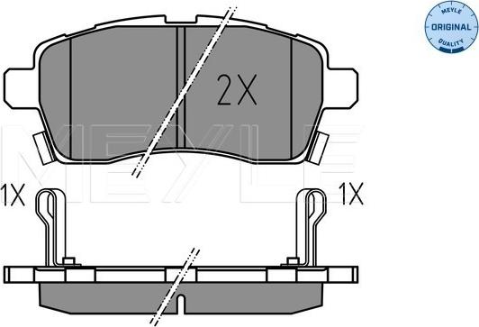 Meyle 025 228 5015 - Bremžu uzliku kompl., Disku bremzes autospares.lv