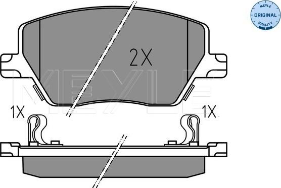 Meyle 025 223 9719 - Bremžu uzliku kompl., Disku bremzes autospares.lv