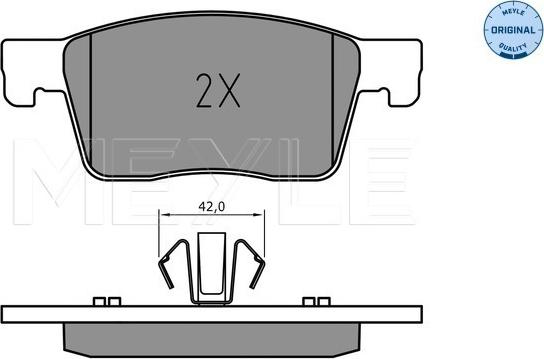 Meyle 025 223 4519 - Bremžu uzliku kompl., Disku bremzes www.autospares.lv