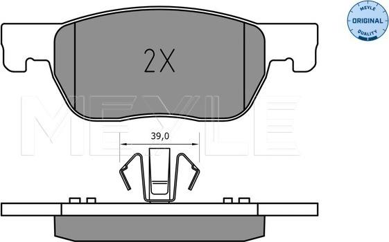 Meyle 025 223 4220 - Bremžu uzliku kompl., Disku bremzes www.autospares.lv