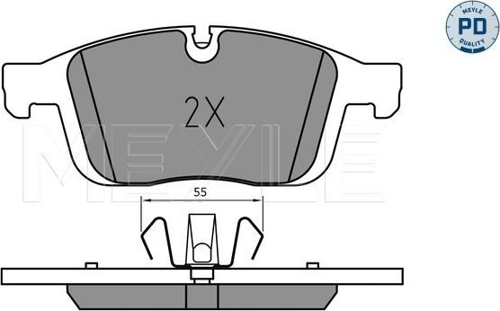 Meyle 025 223 8619/PD - Bremžu uzliku kompl., Disku bremzes www.autospares.lv