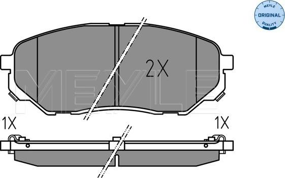 Meyle 025 223 8017 - Bremžu uzliku kompl., Disku bremzes www.autospares.lv