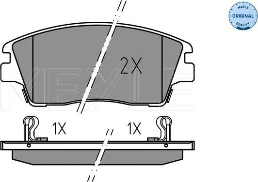 Meyle 025 223 2917 - Тормозные колодки, дисковые, комплект www.autospares.lv