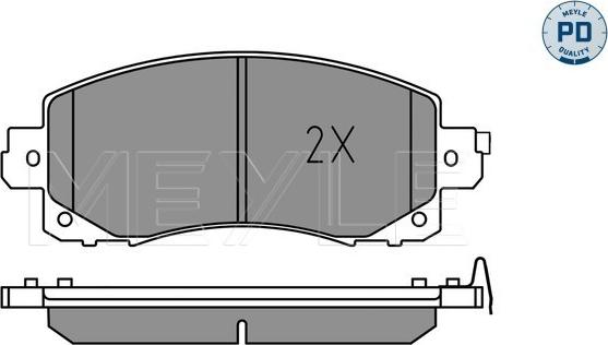 Meyle 025 222 0117/PD - Bremžu uzliku kompl., Disku bremzes www.autospares.lv