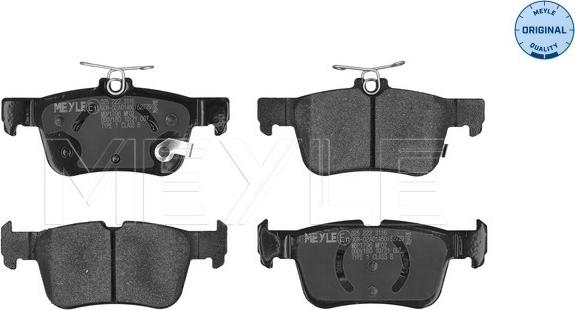 Meyle 025 222 3116 - Brake Pad Set, disc brake www.autospares.lv