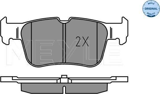 Meyle 025 222 3116 - Bremžu uzliku kompl., Disku bremzes www.autospares.lv