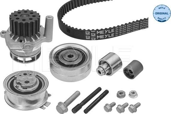 Meyle 151 049 9005 - Водяной насос + комплект зубчатого ремня ГРМ www.autospares.lv