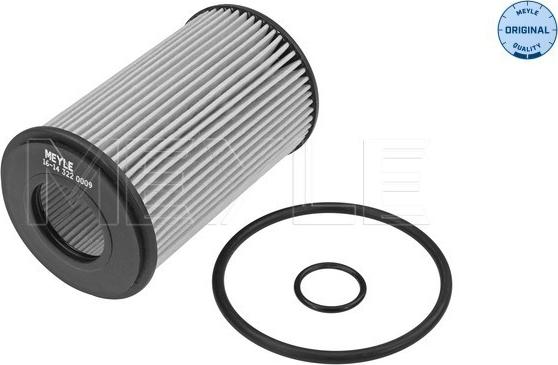 Meyle 16-14 322 0009 - Eļļas filtrs www.autospares.lv