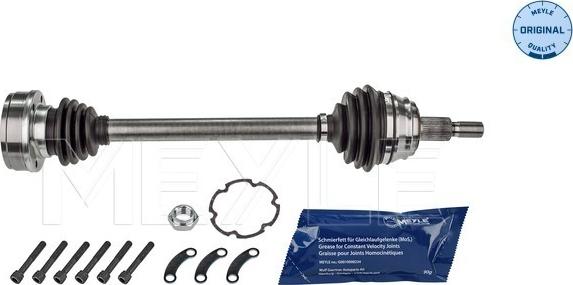 Meyle 100 498 0652 - Drive Shaft www.autospares.lv