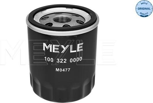 Meyle 100 322 0000 - Eļļas filtrs autospares.lv