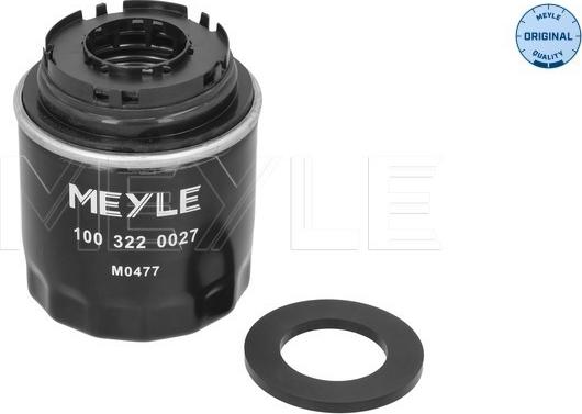 Meyle 100 322 0027 - Eļļas filtrs www.autospares.lv