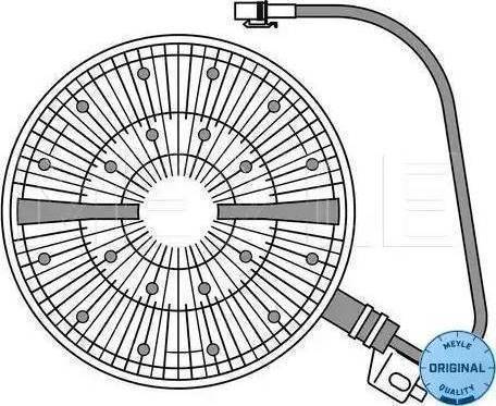 Meyle 12-14 234 0009 - Sajūgs, Radiatora ventilators www.autospares.lv