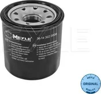 Meyle 36-14 322 0008 - Oil Filter www.autospares.lv