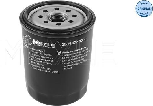 Meyle 30-14 322 0009 - Oil Filter www.autospares.lv