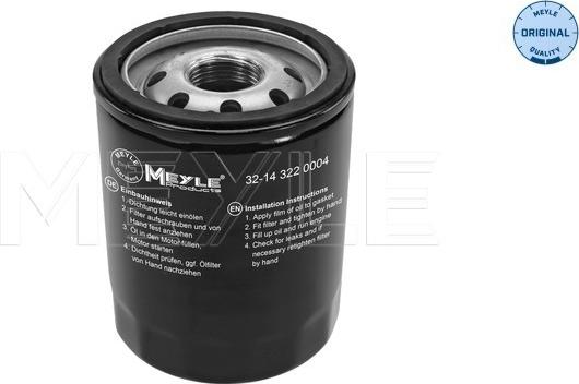 Meyle 32-14 322 0004 - Oil Filter www.autospares.lv