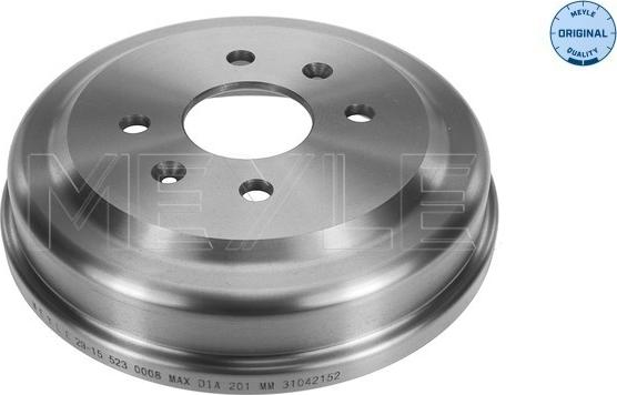 Meyle 29-15 523 0008 - Тормозной барабан www.autospares.lv