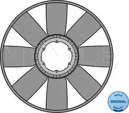 Meyle 12-34 232 0019 - Ventilatora darba rats, Motora dzesēšanas sistēma www.autospares.lv